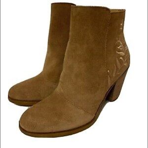 ♦️Lucky Brand☘️ Suede Floral | Heeled Boot 8…